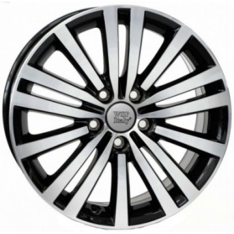 WSP Italy Volkswagen (W462) Altair W7.5 R17 PCD5x112 ET49 DIA57.1 gloss black polished